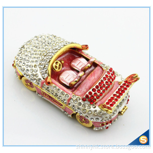 Full Crystal Car Shape Trinket Box Charm Home decoration Trinket Box SCJ184